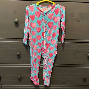 Posh Peanut NWOT- pink Hearts- 12-18 month